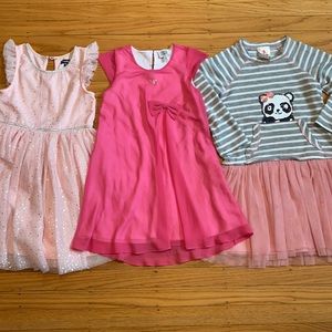 EUC girls pink dresses Size 6-7